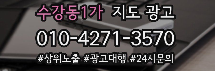 수강동1가 지도 광고