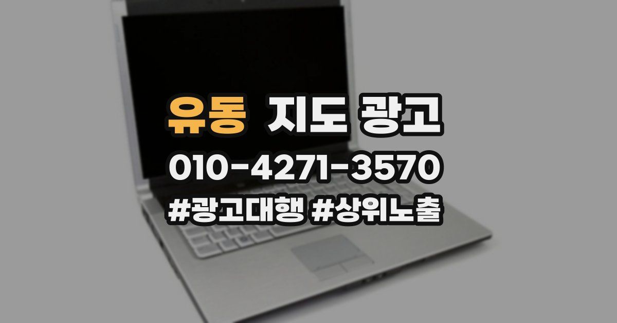 유동 지도 광고