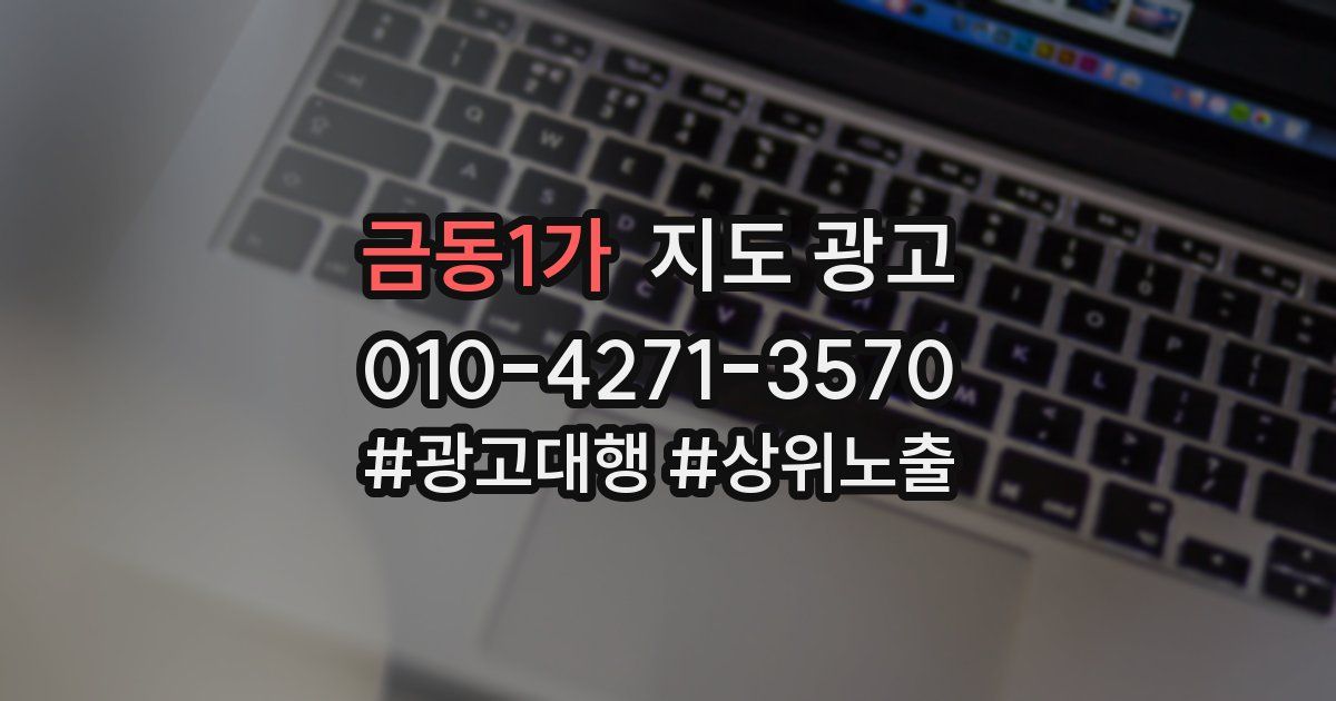 금동1가 지도 광고