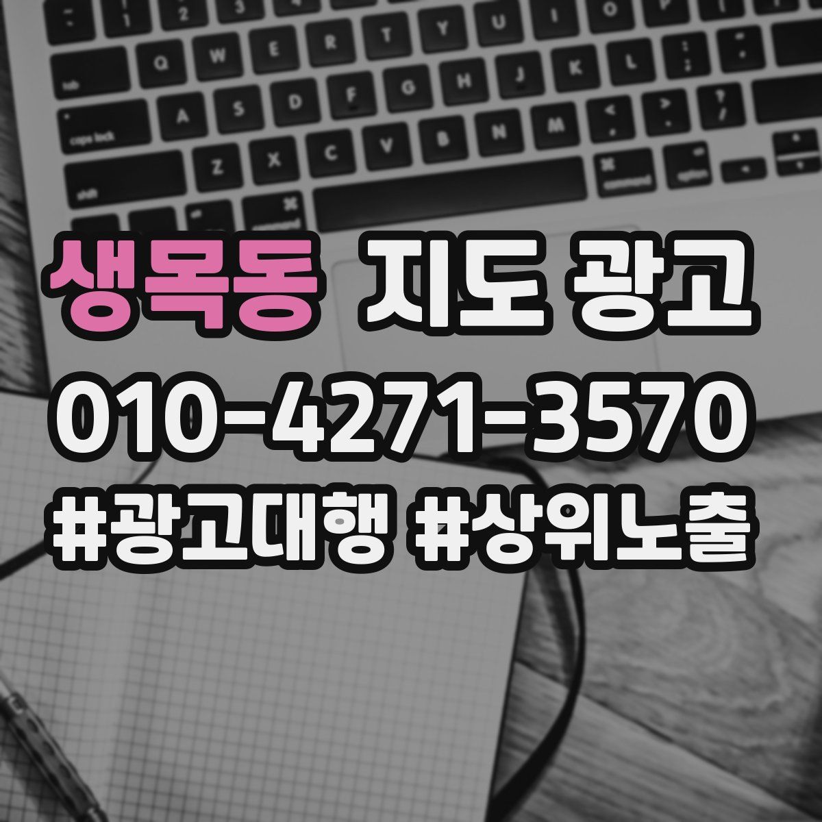 생목동 지도 광고