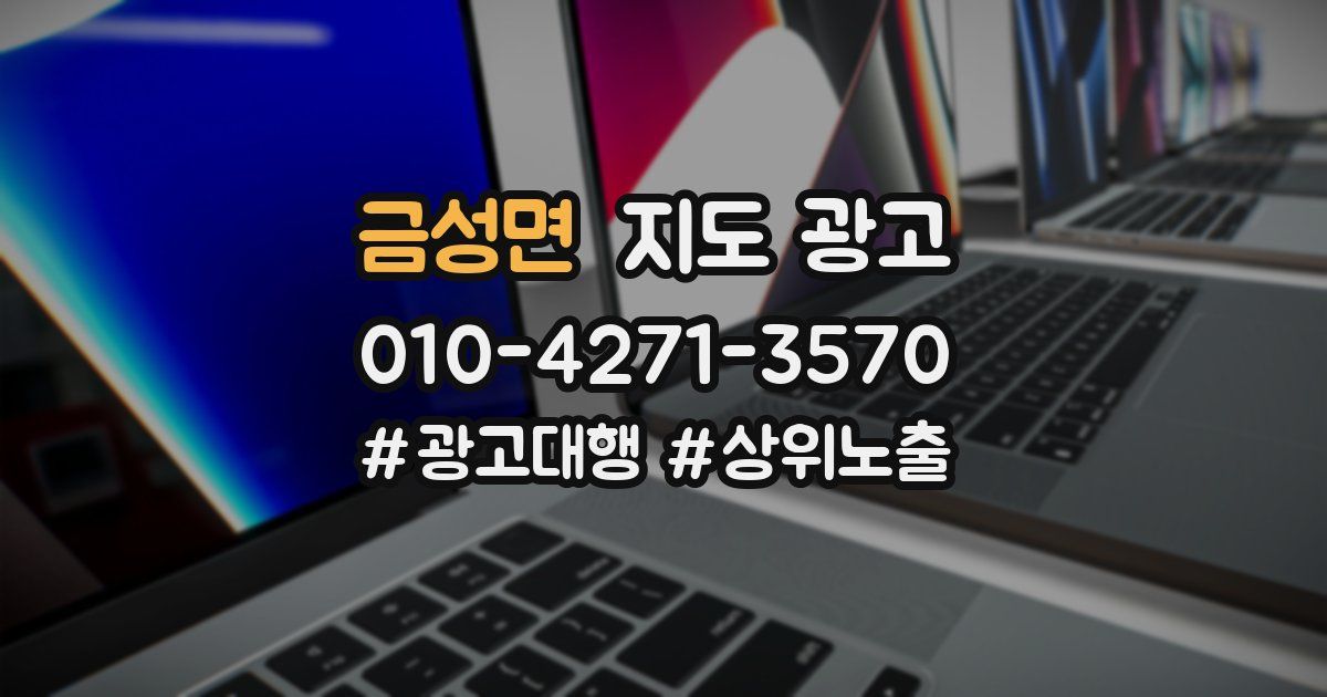 금성면 지도 광고