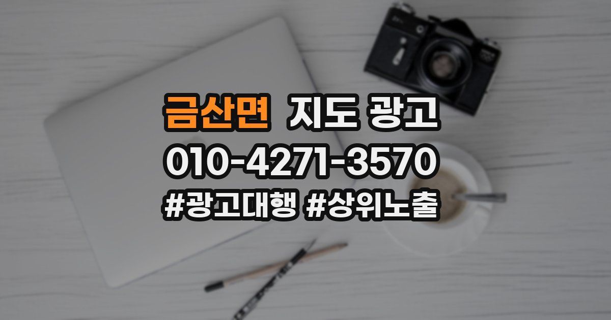 금산면 지도 광고