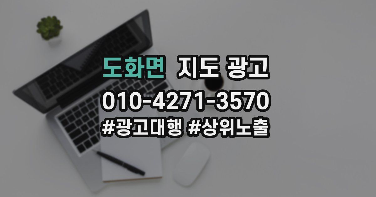 도화면 지도 광고