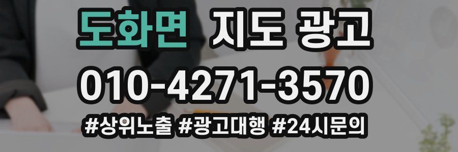 도화면 지도 광고