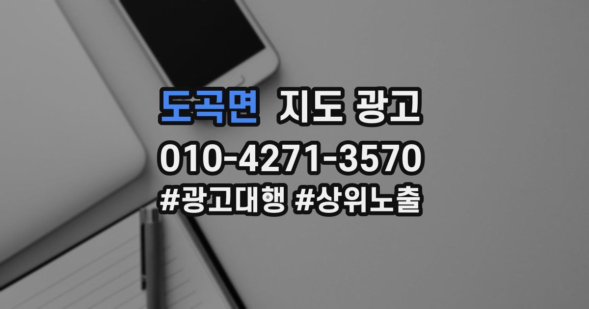 도곡면 지도 광고