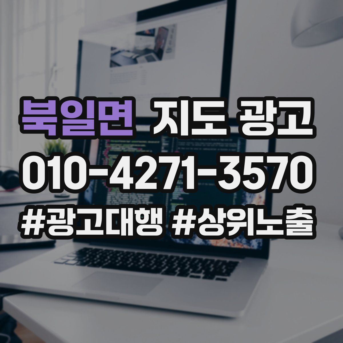 북일면 지도 광고