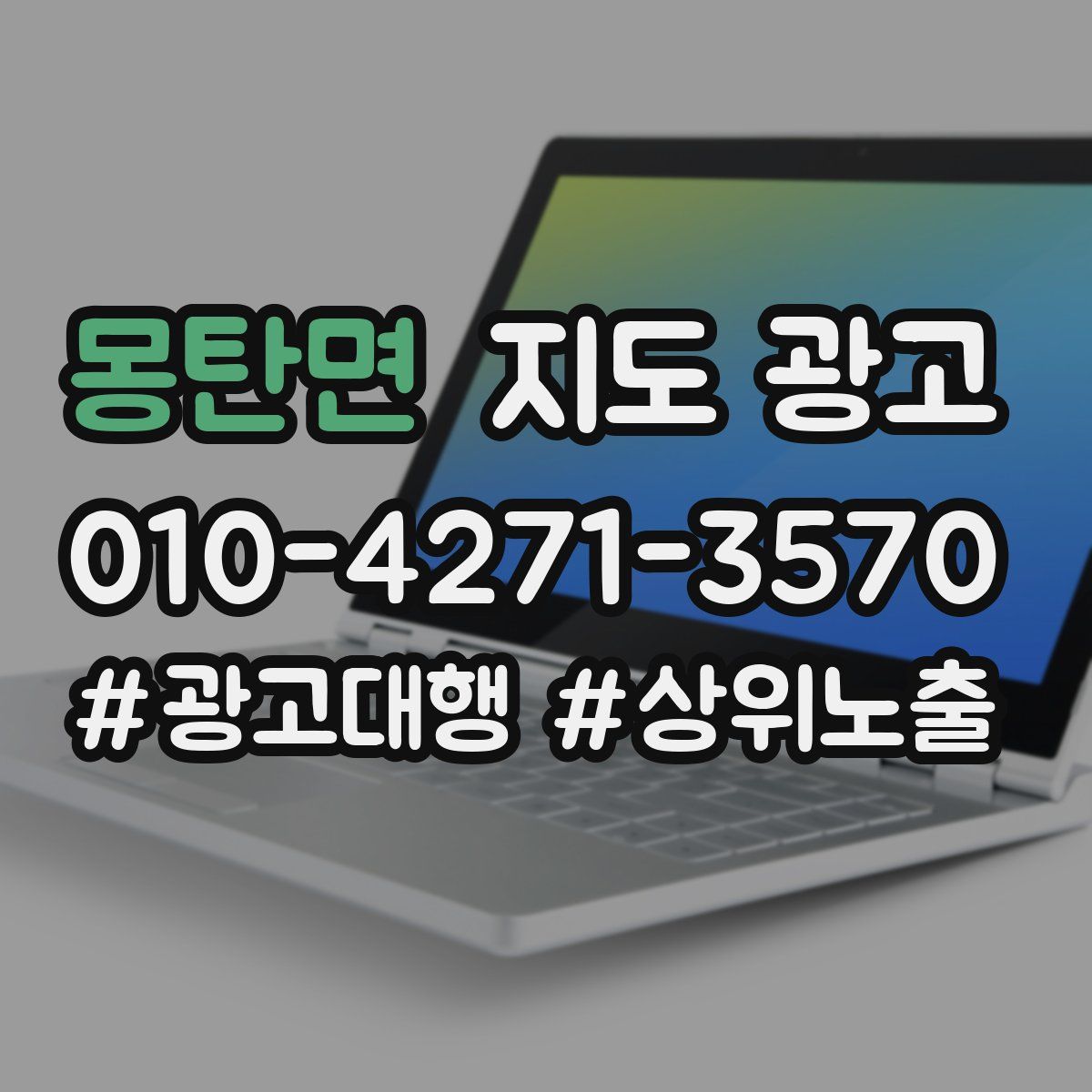 몽탄면 지도 광고