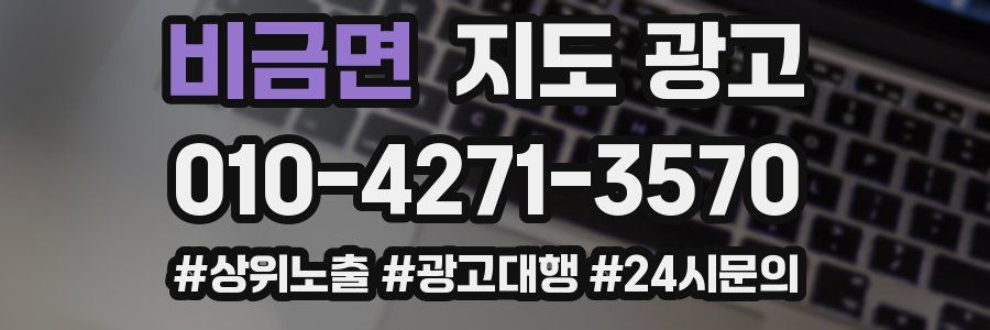 비금면 지도 광고