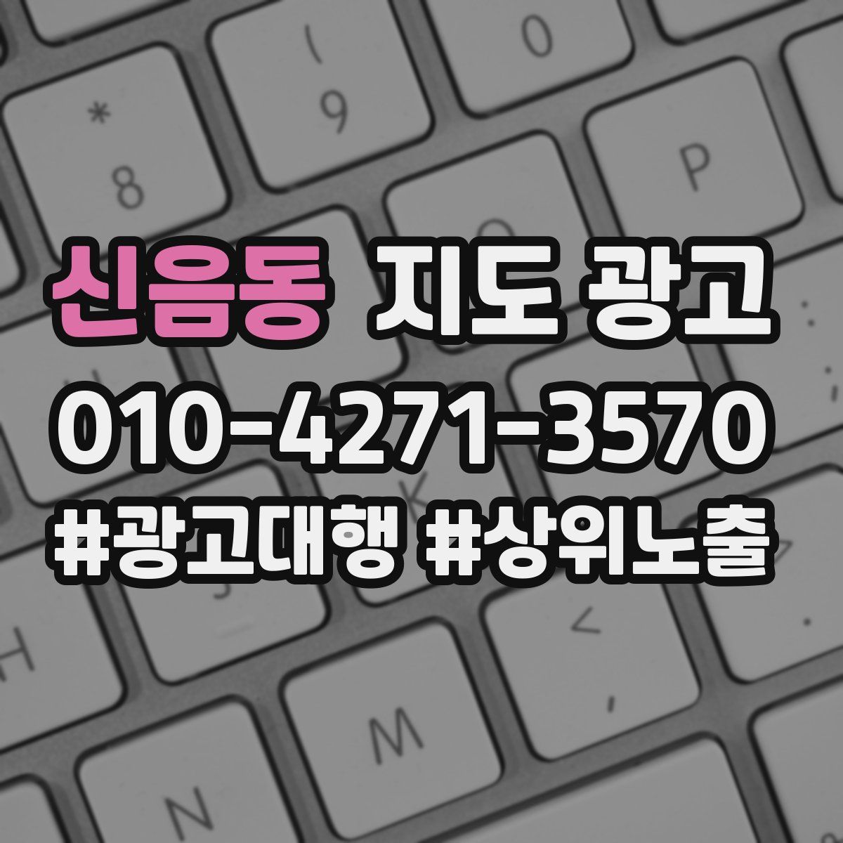 신음동 지도 광고