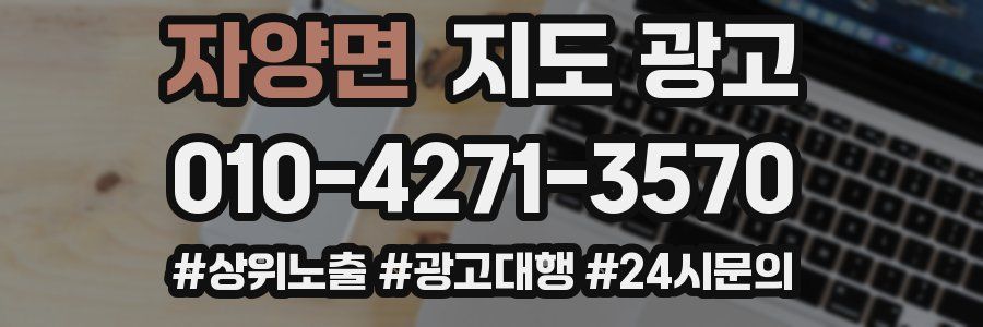 자양면 지도 광고