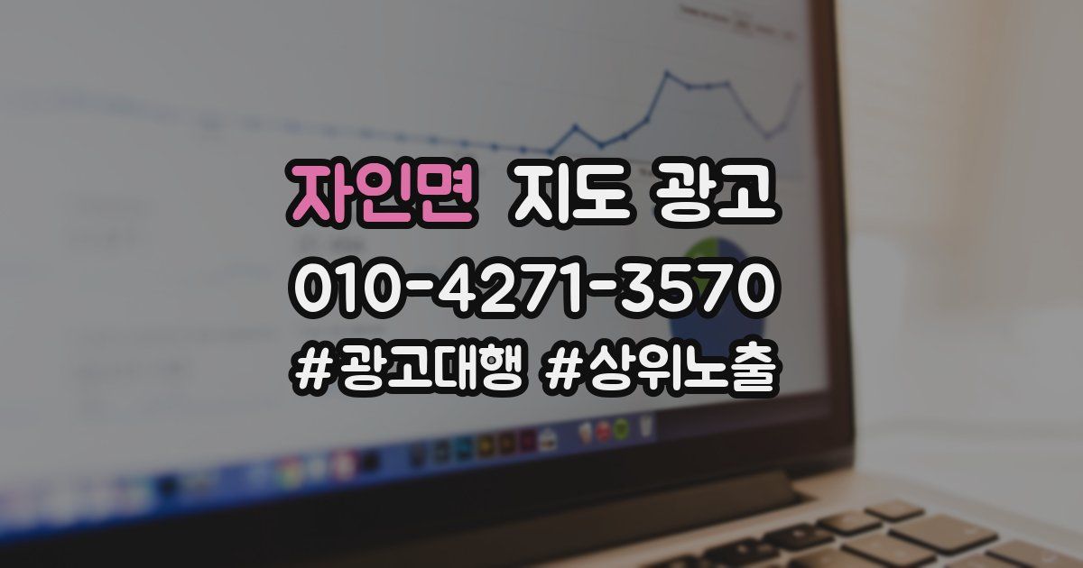 자인면 지도 광고
