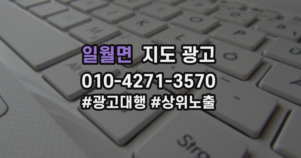 일월면 지도 광고