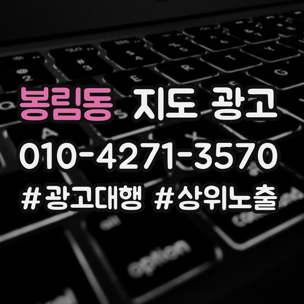 봉림동 지도 광고