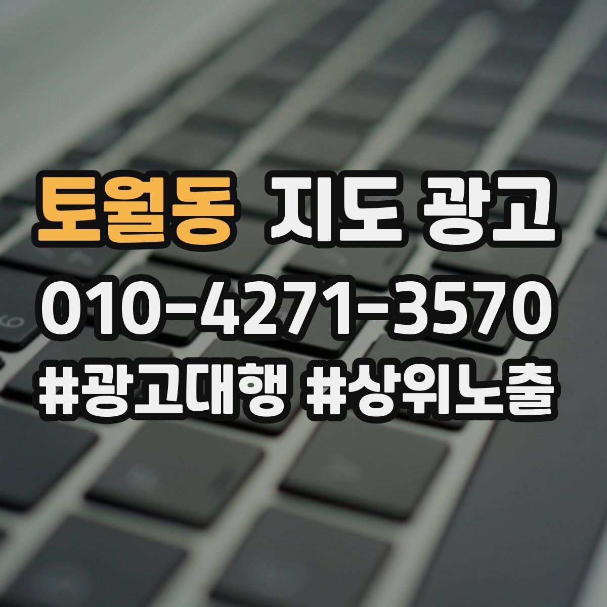 토월동 지도 광고