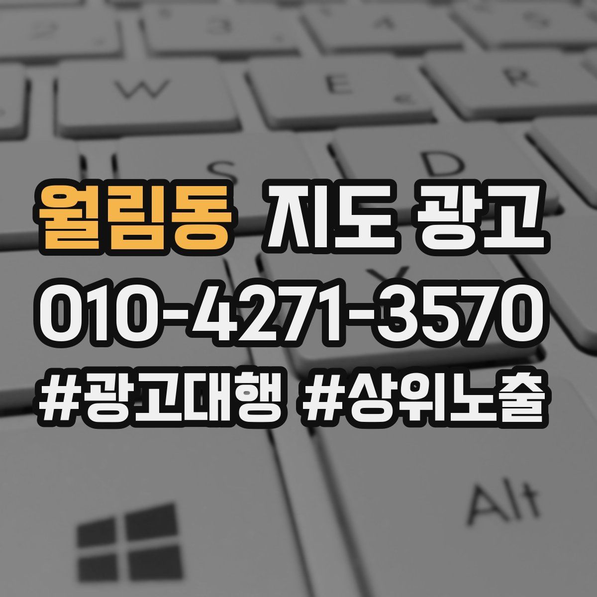 월림동 지도 광고