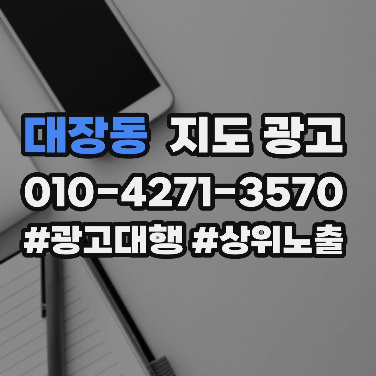 대장동 지도 광고