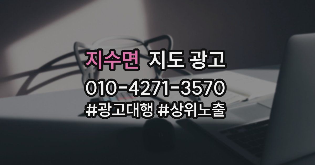 지수면 지도 광고