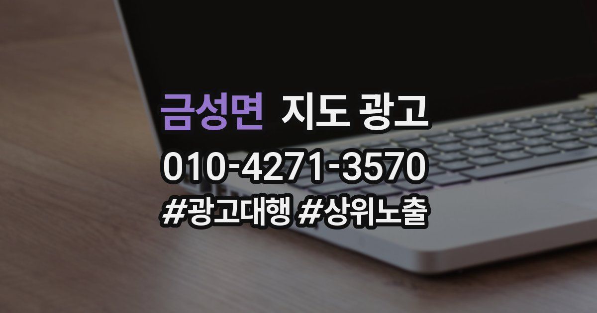 금성면 지도 광고