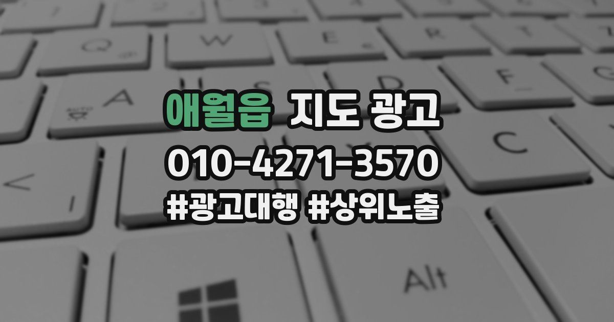 애월읍 지도 광고