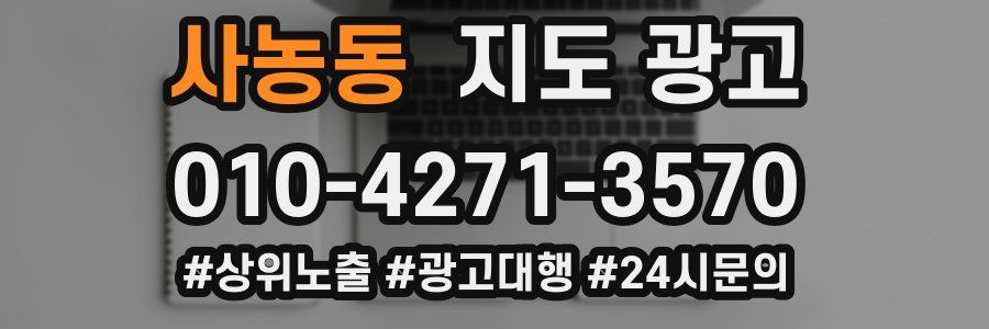 사농동 지도 광고