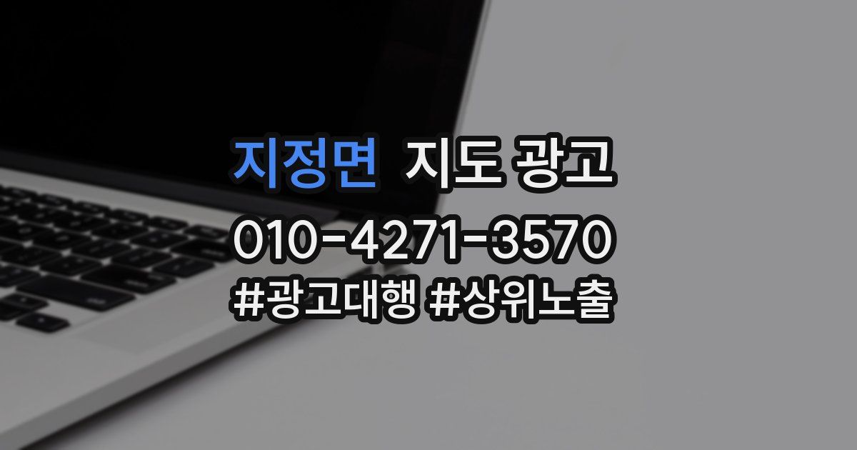 지정면 지도 광고