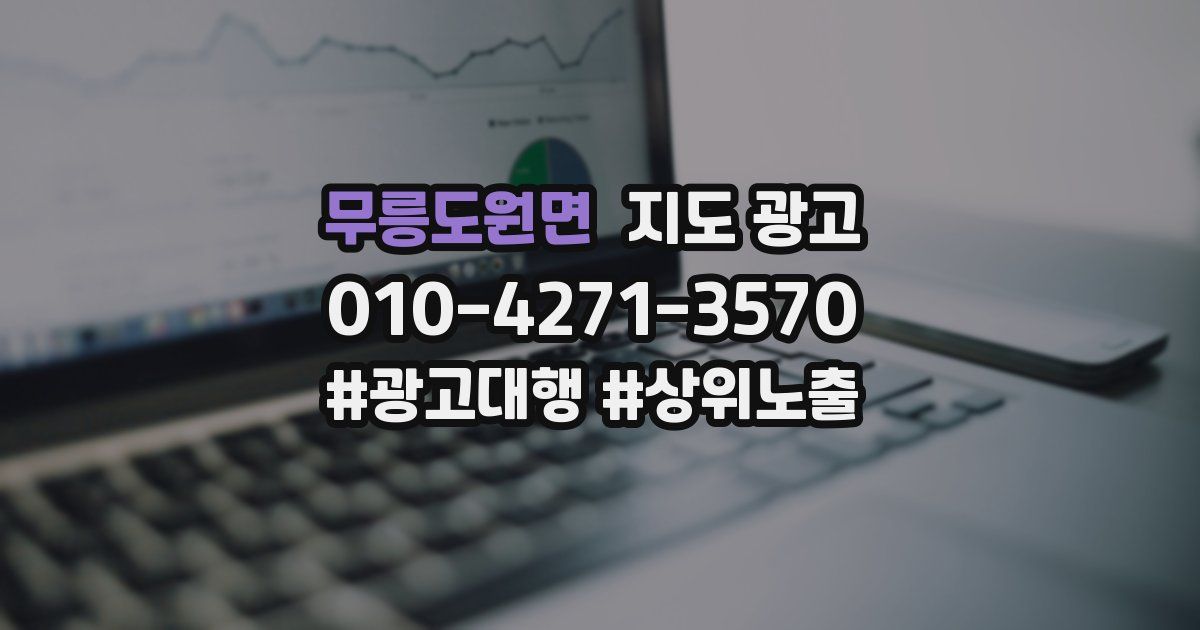 무릉도원면 지도 광고