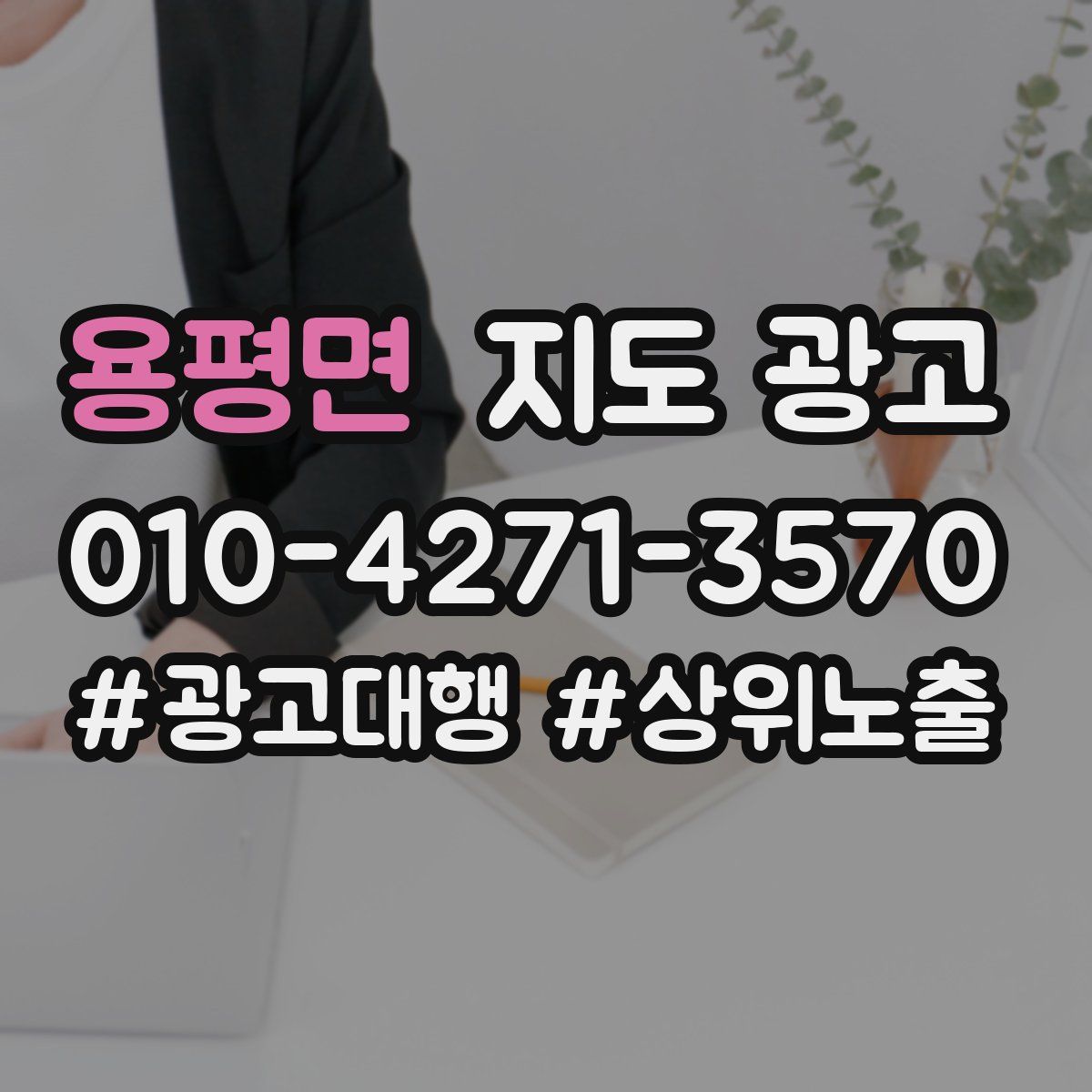 용평면 지도 광고