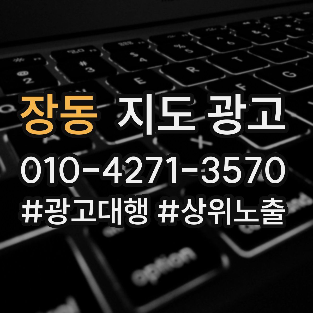 장동 지도 광고