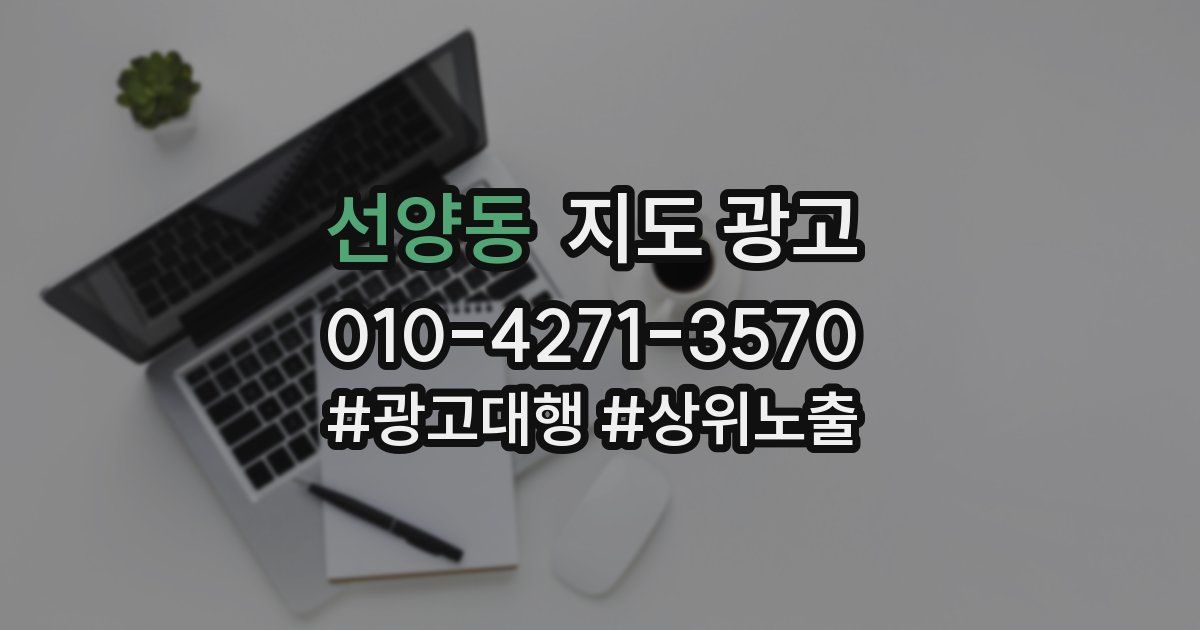 선양동 지도 광고