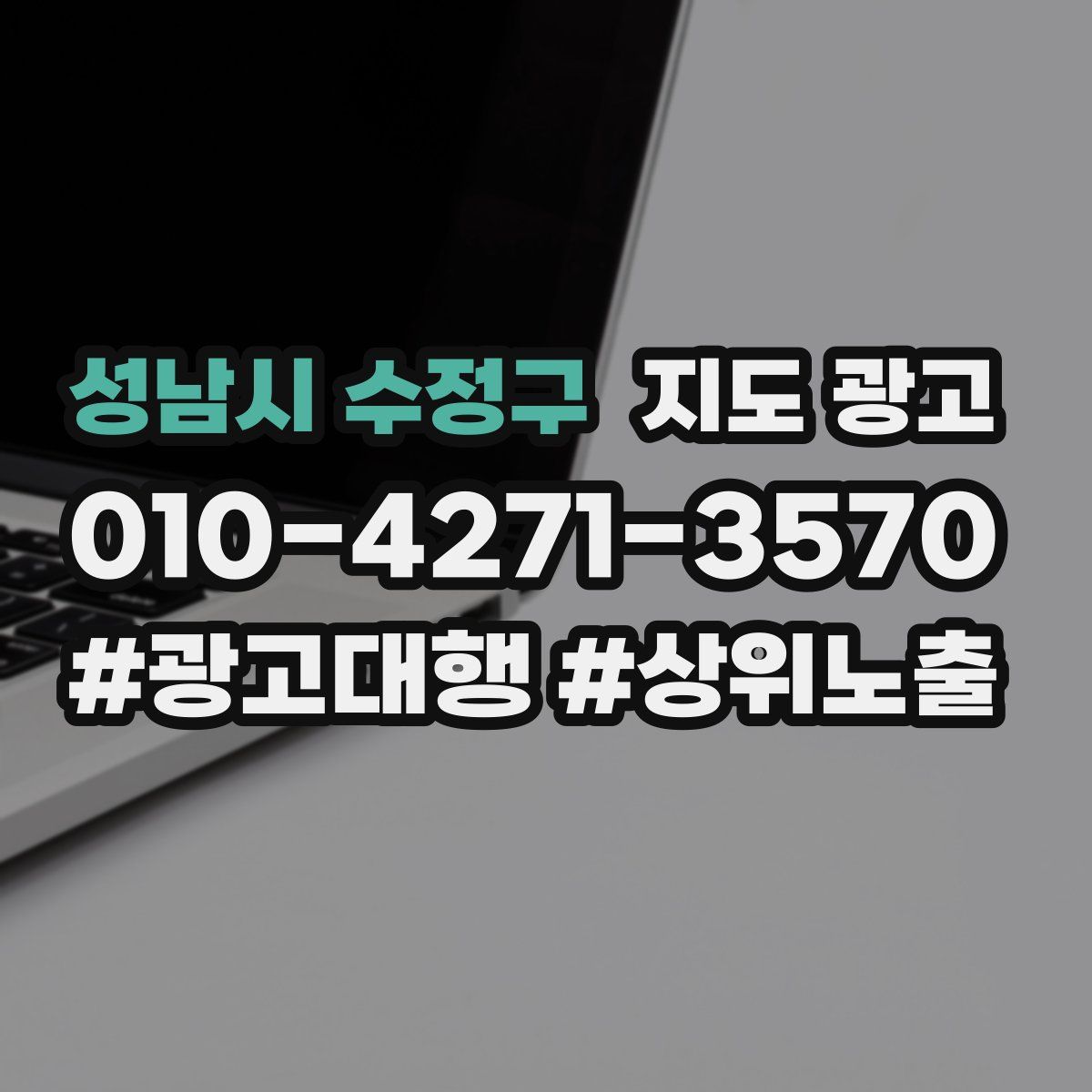 성남시 수정구 지도 광고