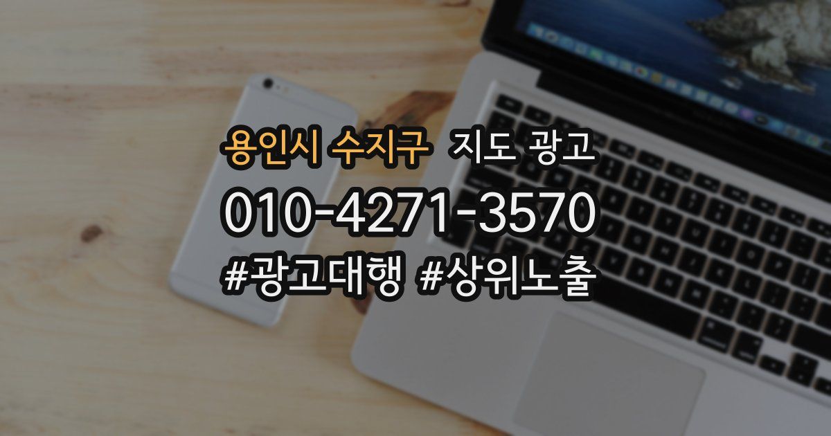 용인시 수지구 지도 광고