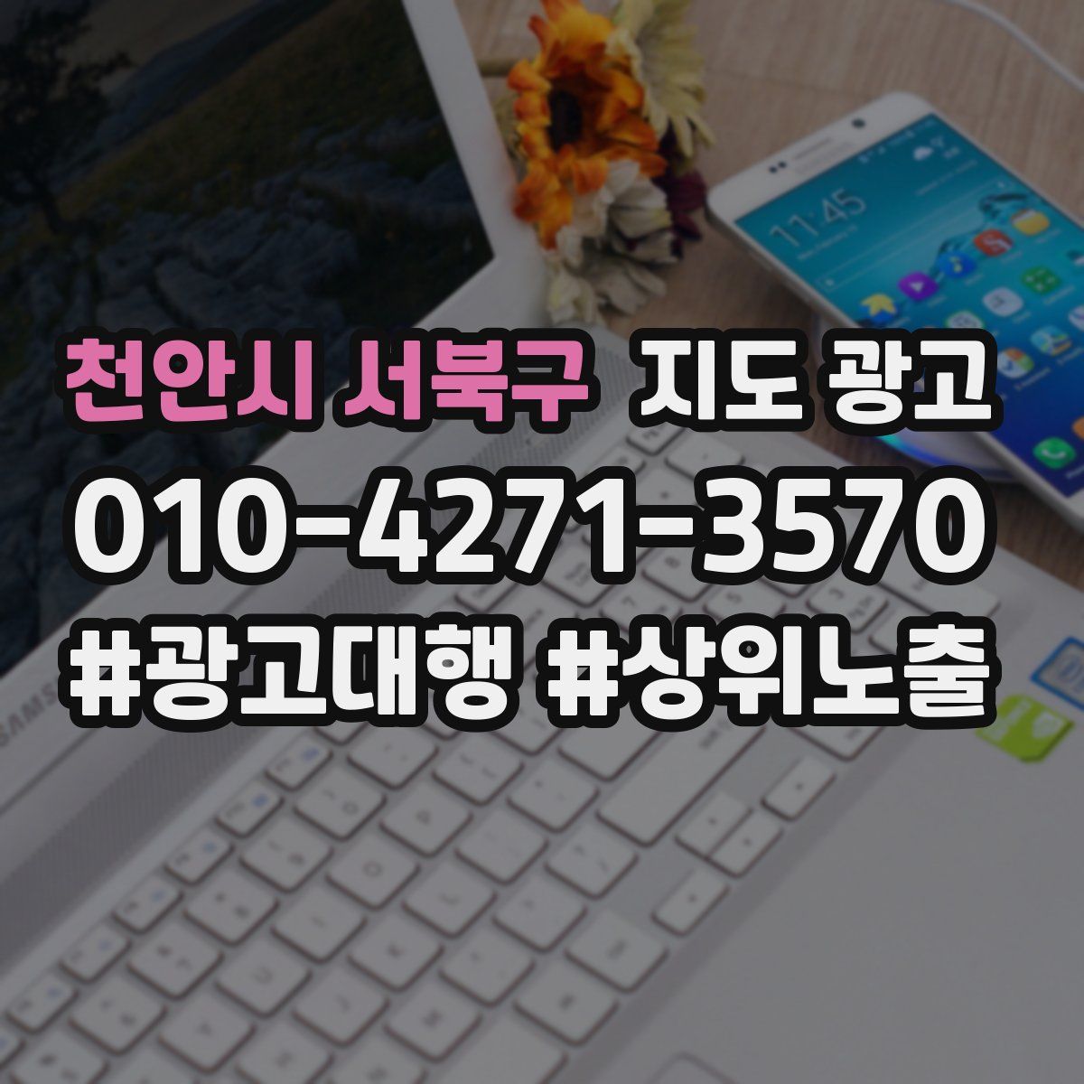천안시 서북구 지도 광고