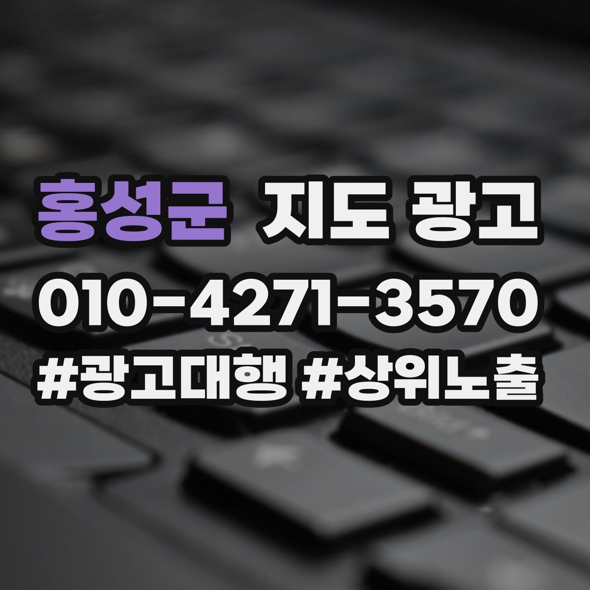 홍성군 지도 광고