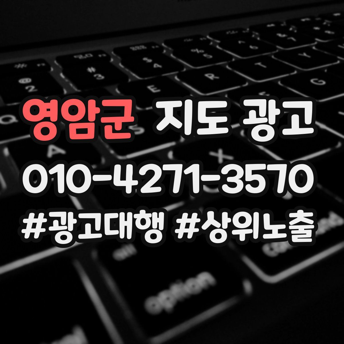 영암군 지도 광고
