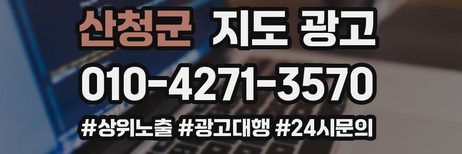 산청군 지도 광고