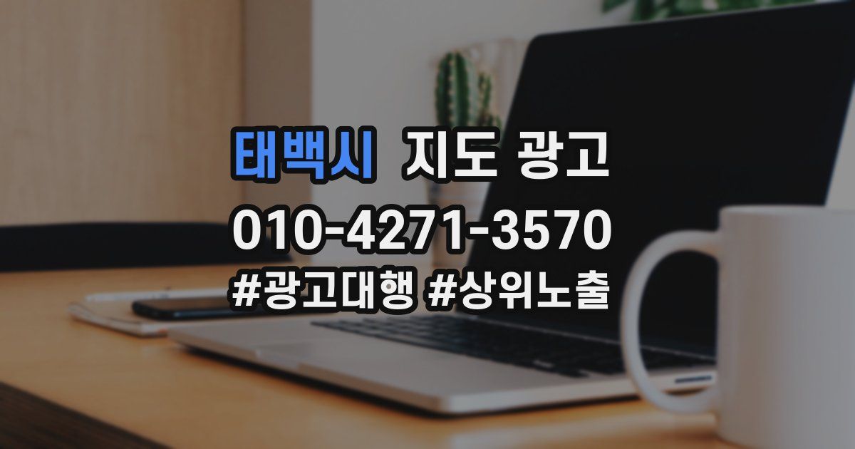 태백시 지도 광고