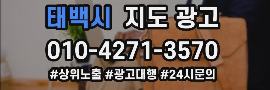 태백시 지도 광고