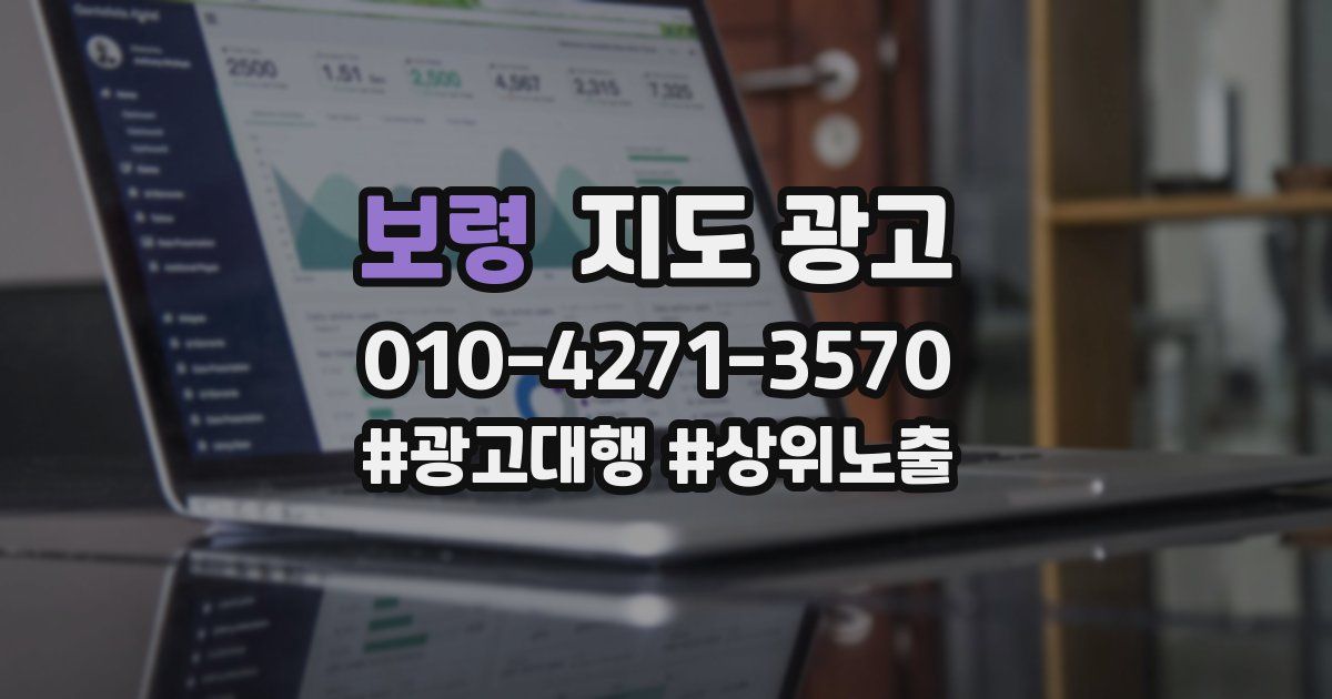 보령 지도 광고
