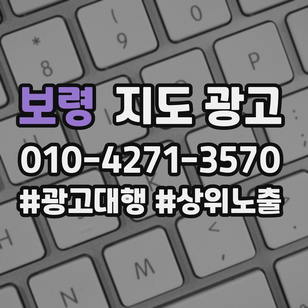 보령 지도 광고
