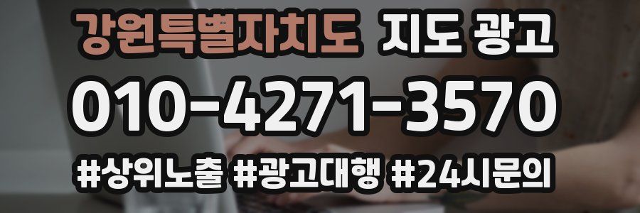 강원특별자치도 지도 광고