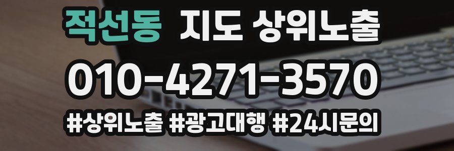 적선동 지도 상위 노출