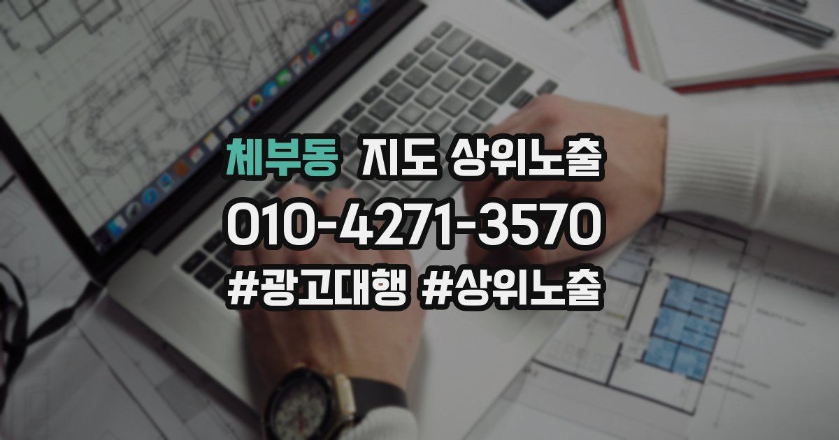 체부동 지도 상위 노출