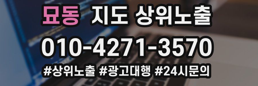묘동 지도 상위 노출