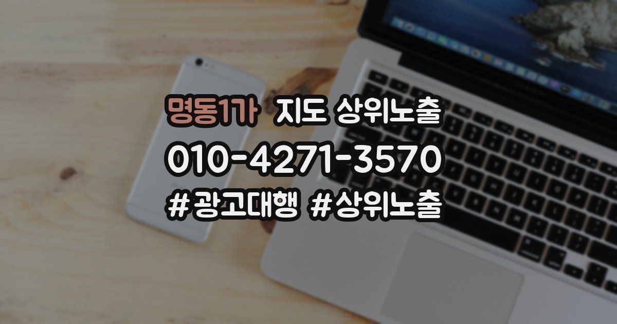 명동1가 지도 상위 노출