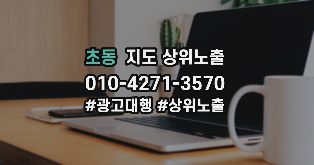 초동 지도 상위 노출