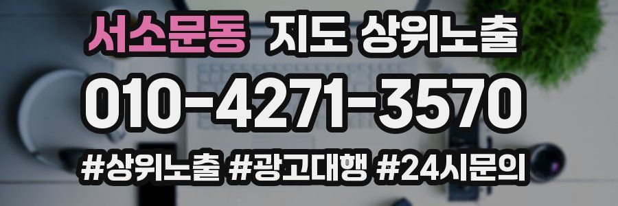 서소문동 지도 상위 노출
