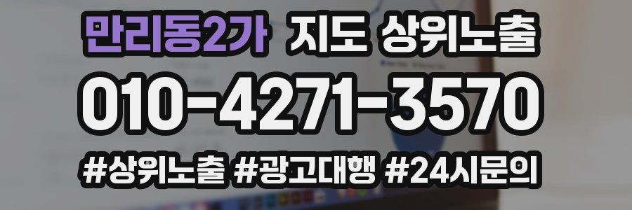 만리동2가 지도 상위 노출
