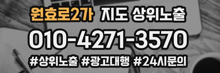 원효로2가 지도 상위 노출