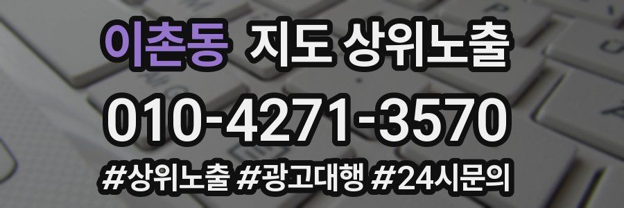 이촌동 지도 상위 노출
