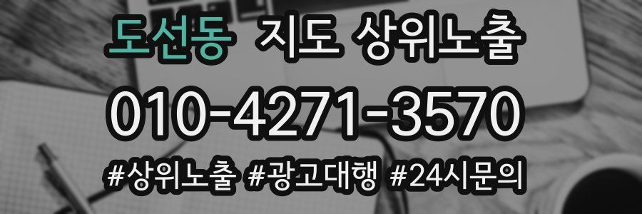도선동 지도 상위 노출